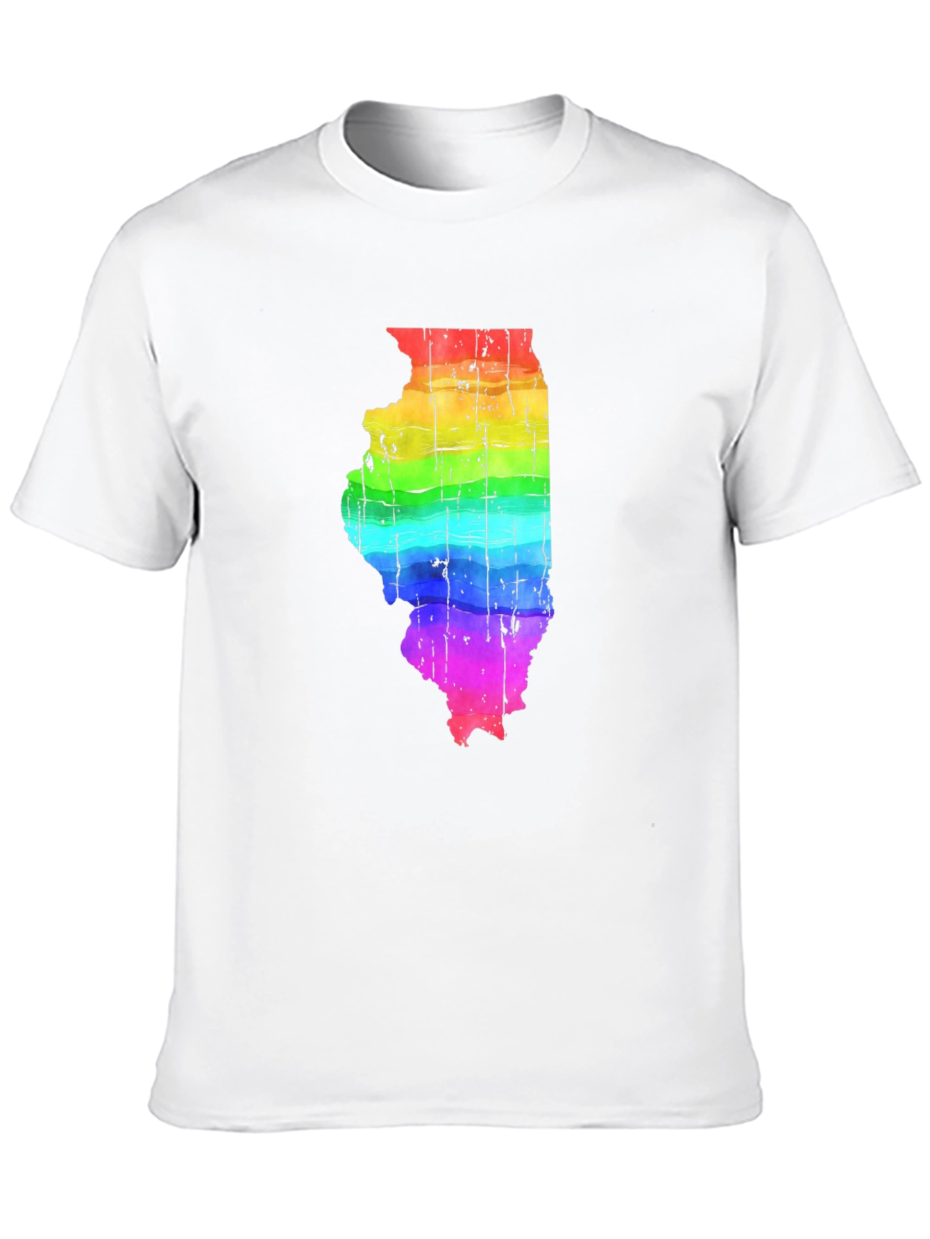 Rainbow Illinois State Pride T-Shirt