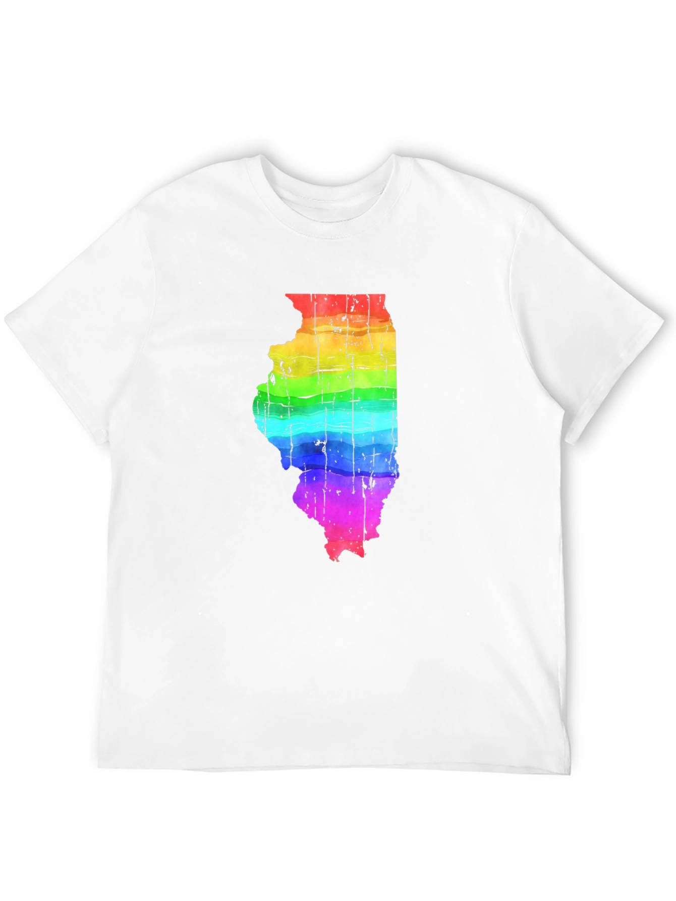 Rainbow Illinois State Pride T-Shirt