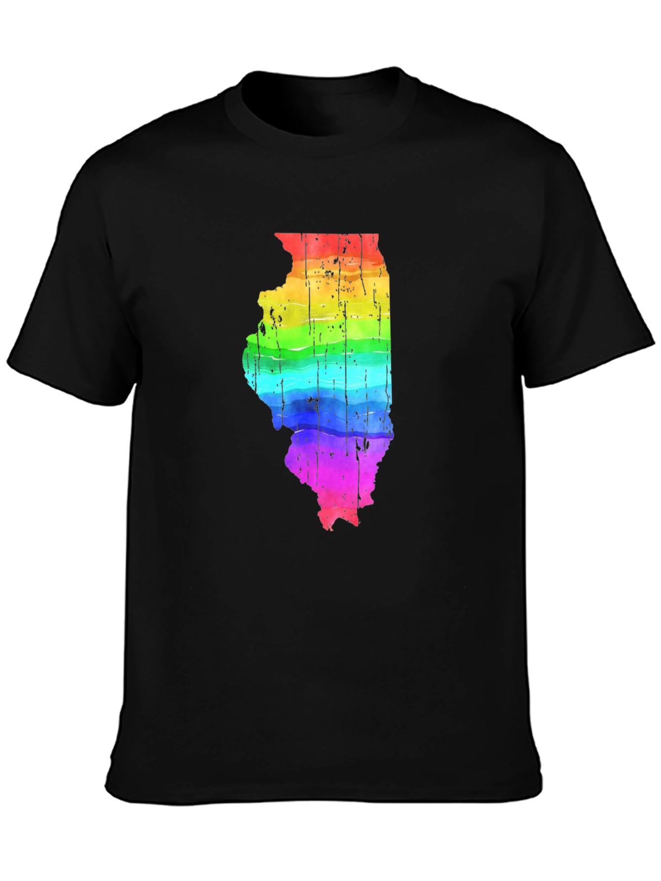 Rainbow Illinois State Pride T-Shirt