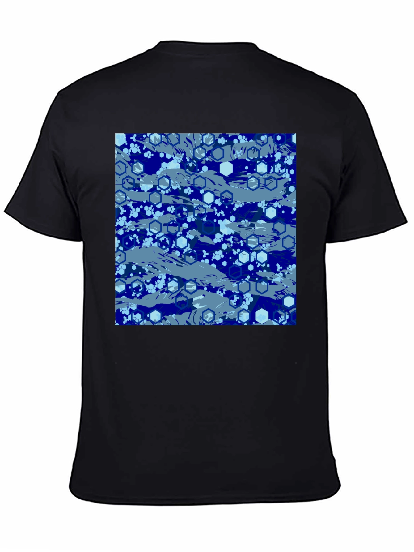 Blue Hexagon Camo T-Shirt