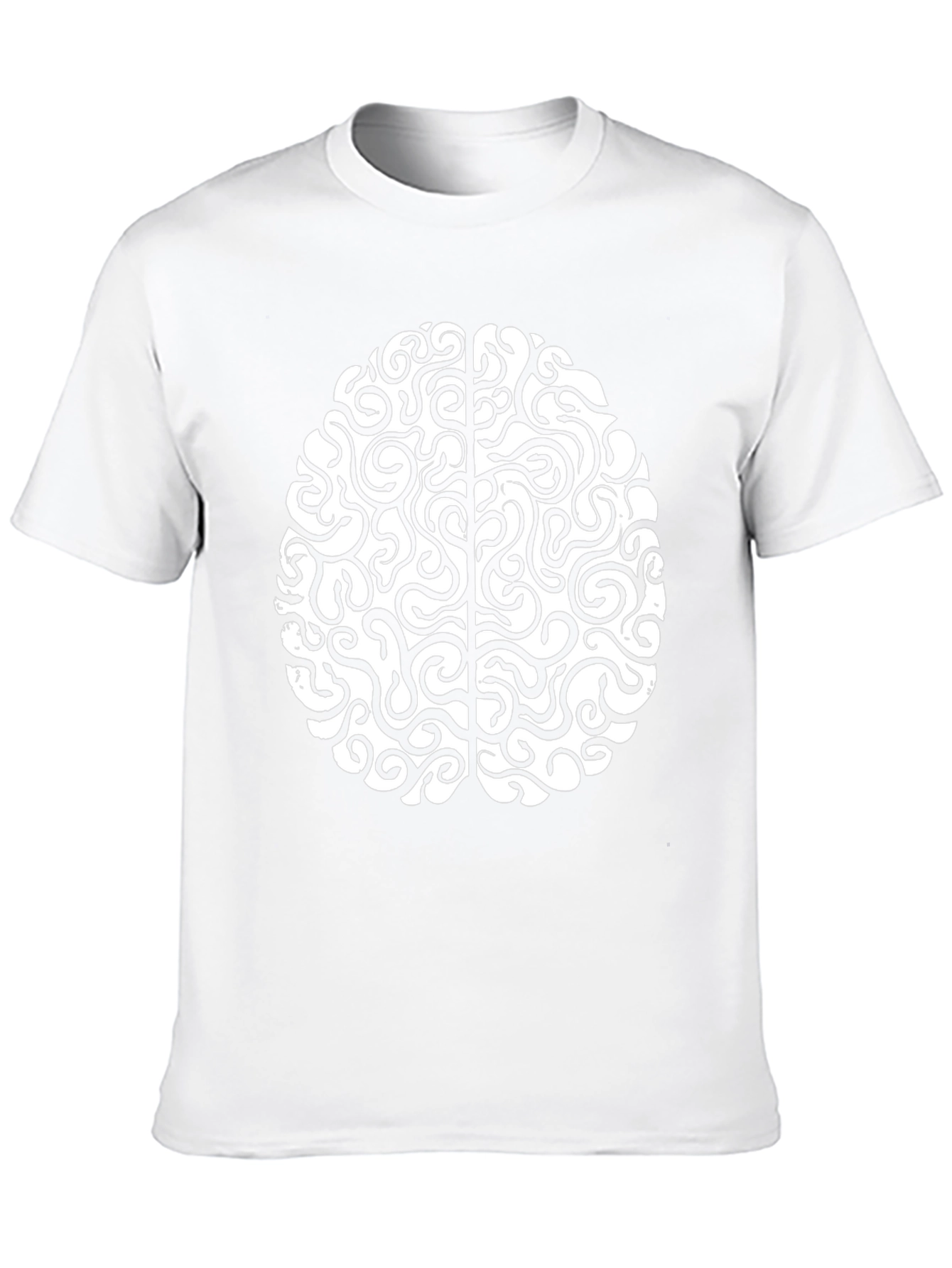 Brain Graphic Tee - Clever Design Soft Cotton