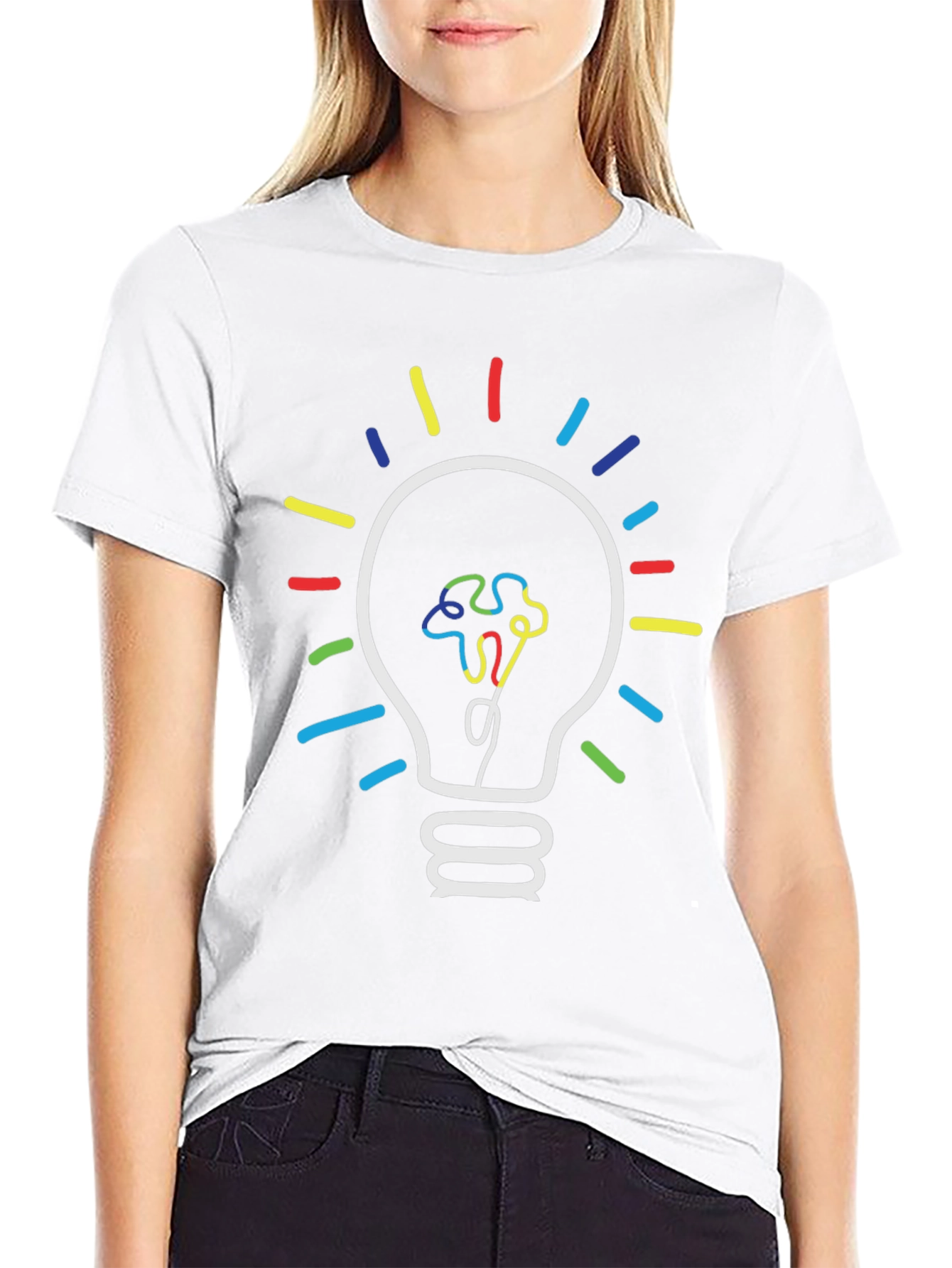 Autism Awareness Light Bulb Graphic Tee