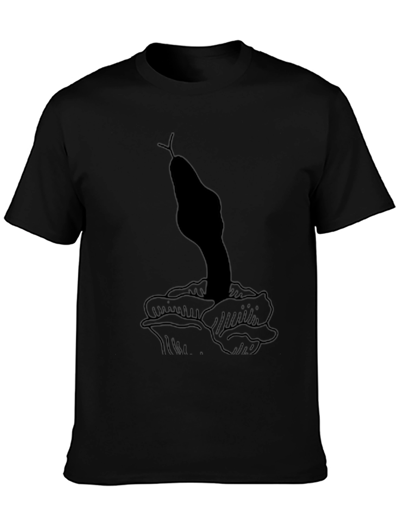 Snake & Rose Graphic T-Shirt - Classic Black