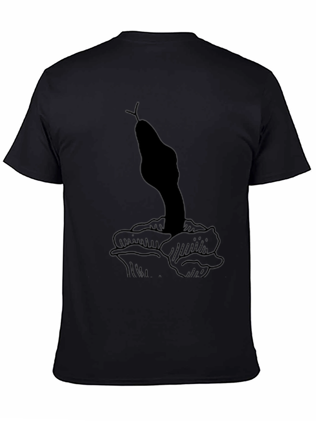 Snake & Rose Graphic T-Shirt - Classic Black