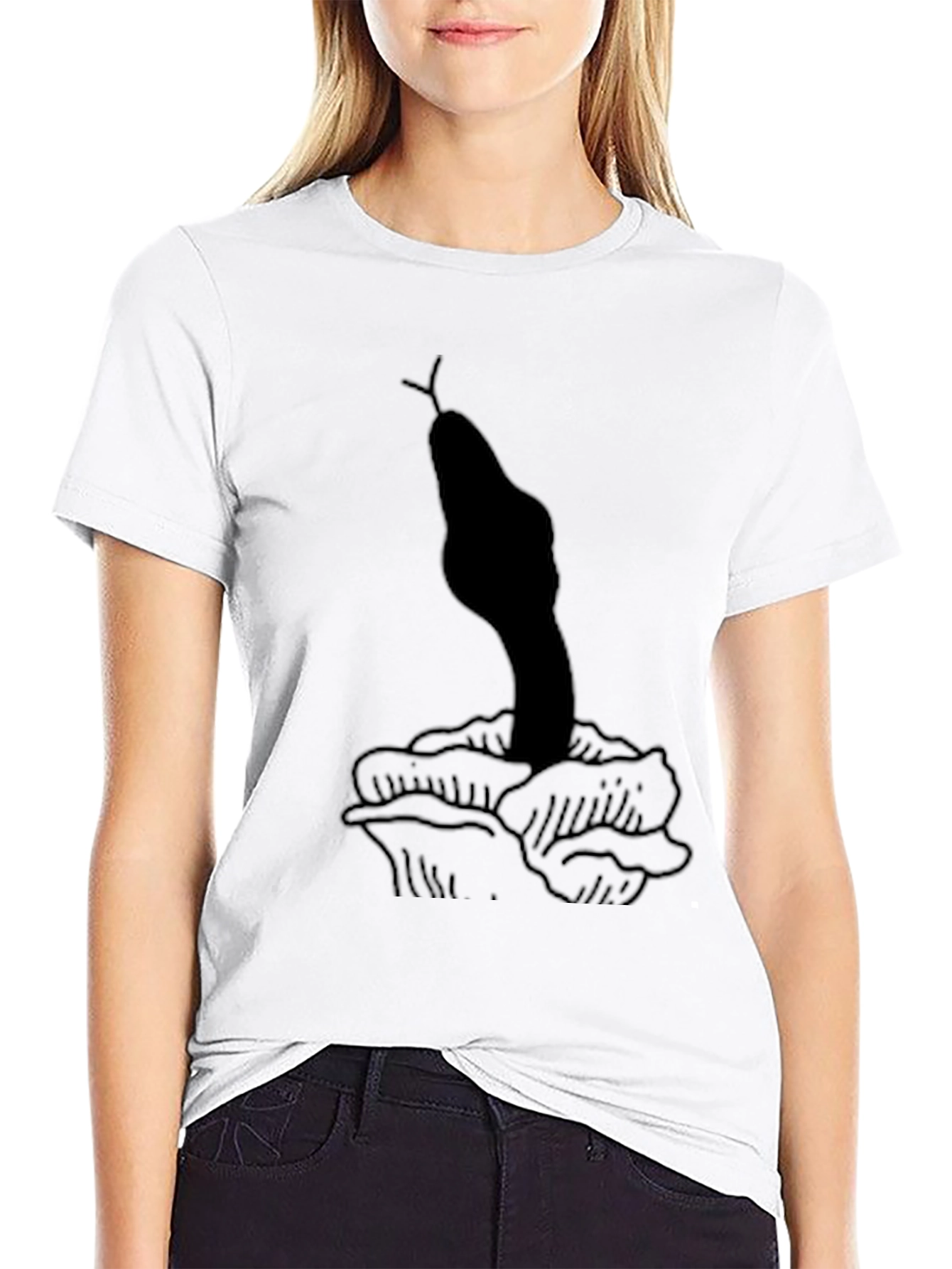 Snake & Rose Graphic T-Shirt - Classic Black