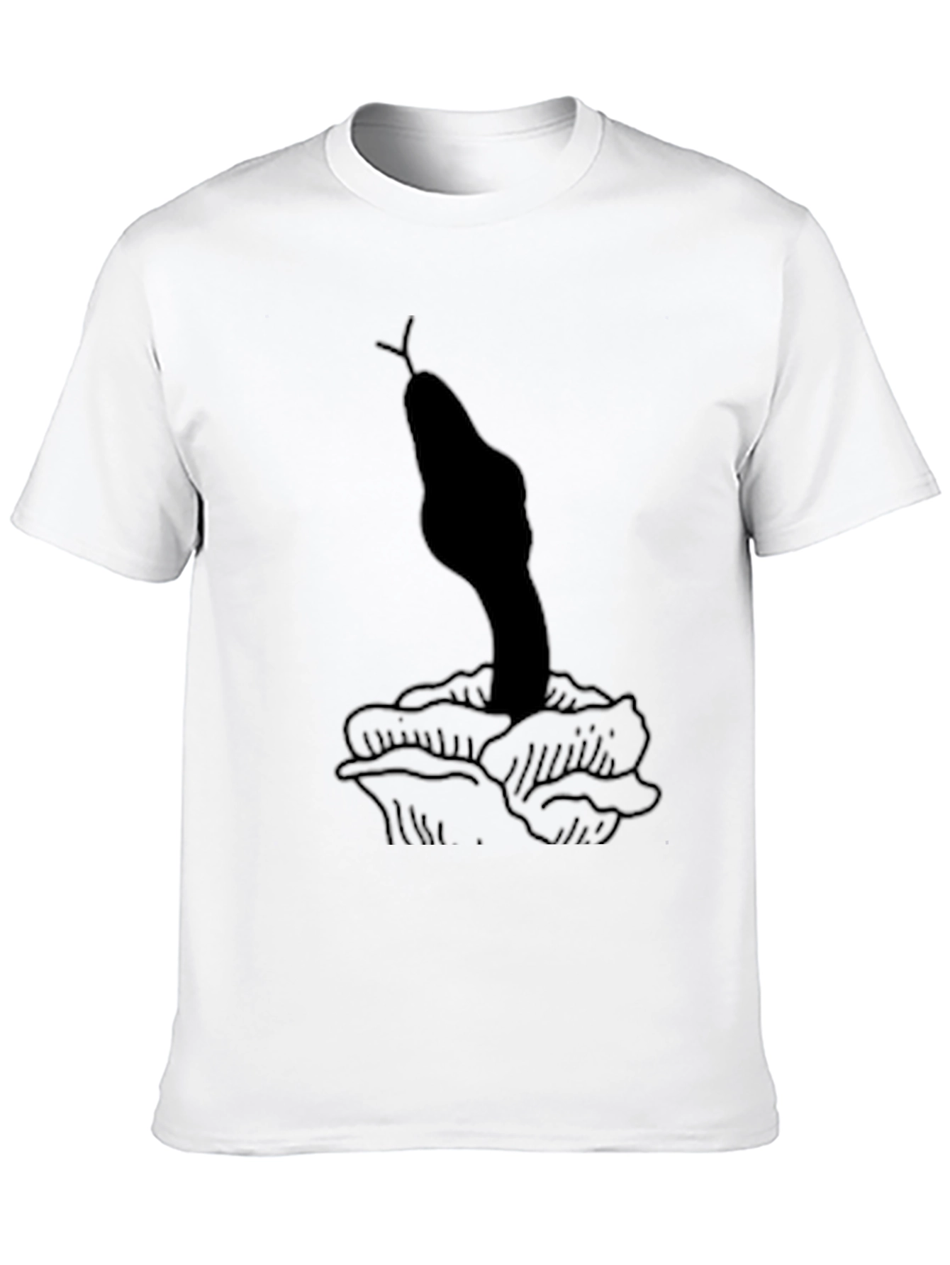 Snake & Rose Graphic T-Shirt - Classic Black