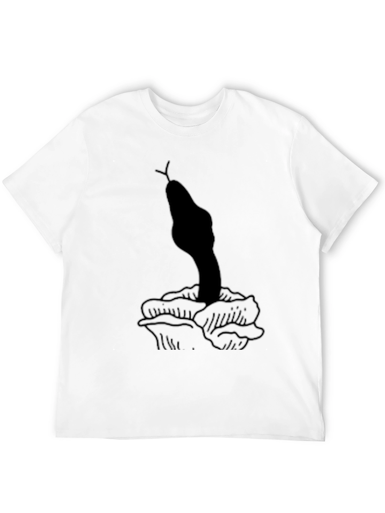 Snake & Rose Graphic T-Shirt - Classic Black