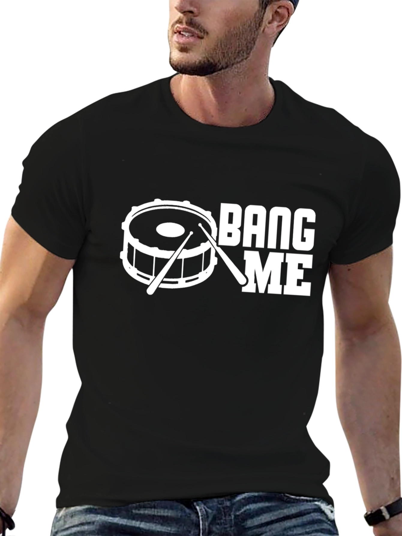 Drummer T-Shirt - Bang Me - Music Lover Tee