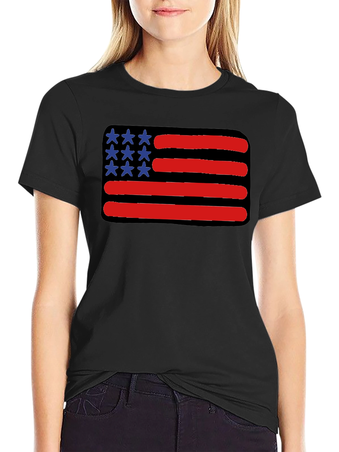 American Flag Graphic T-Shirt - Patriotic Style