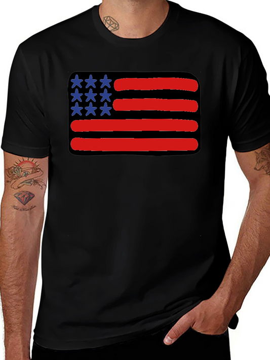American Flag Graphic T-Shirt - Patriotic Style