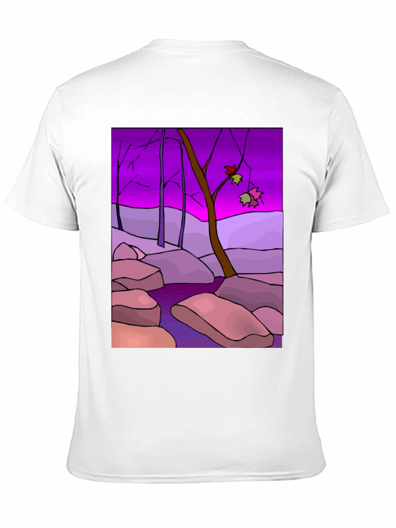 Abstract Forest T-Shirt - Unique Graphic Tee