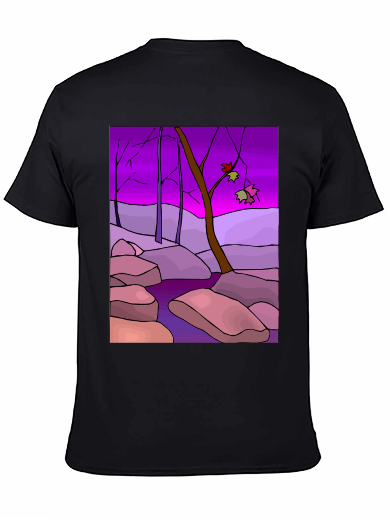 Abstract Forest T-Shirt - Unique Graphic Tee
