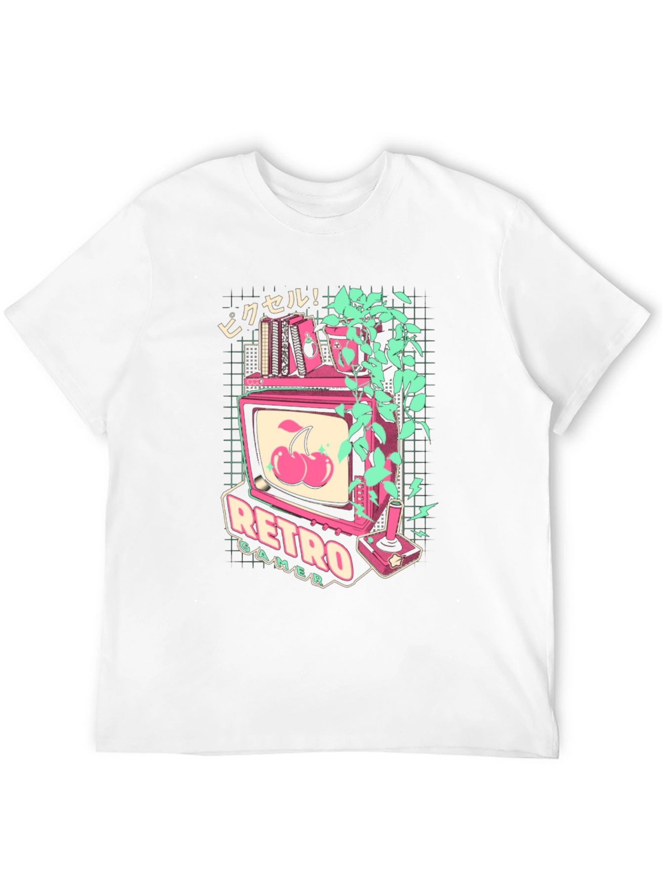Retro Gamer Black T-Shirt With Arcade Design