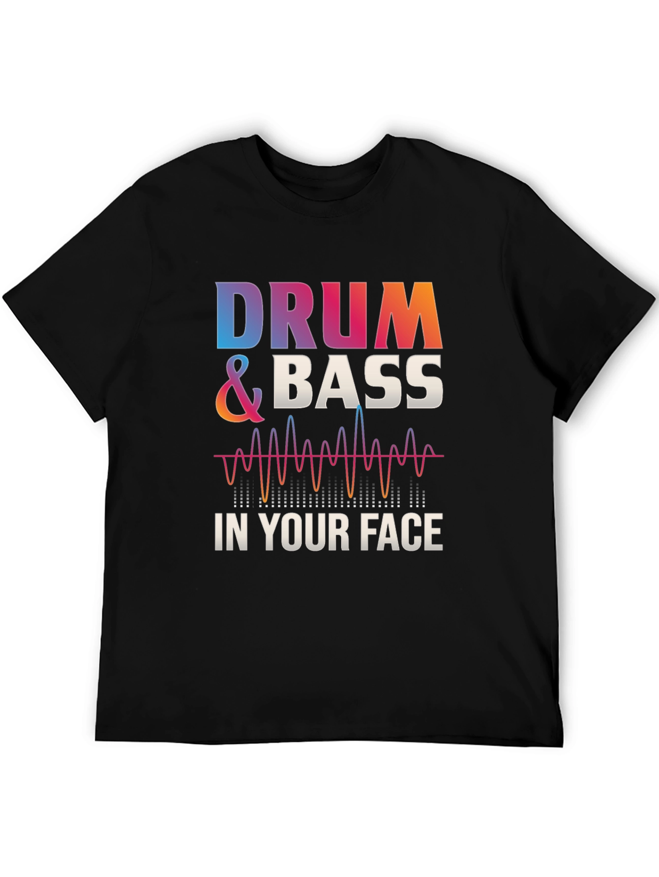 Drum & Bass Graphic Tee - Music Lovers T-Shirt