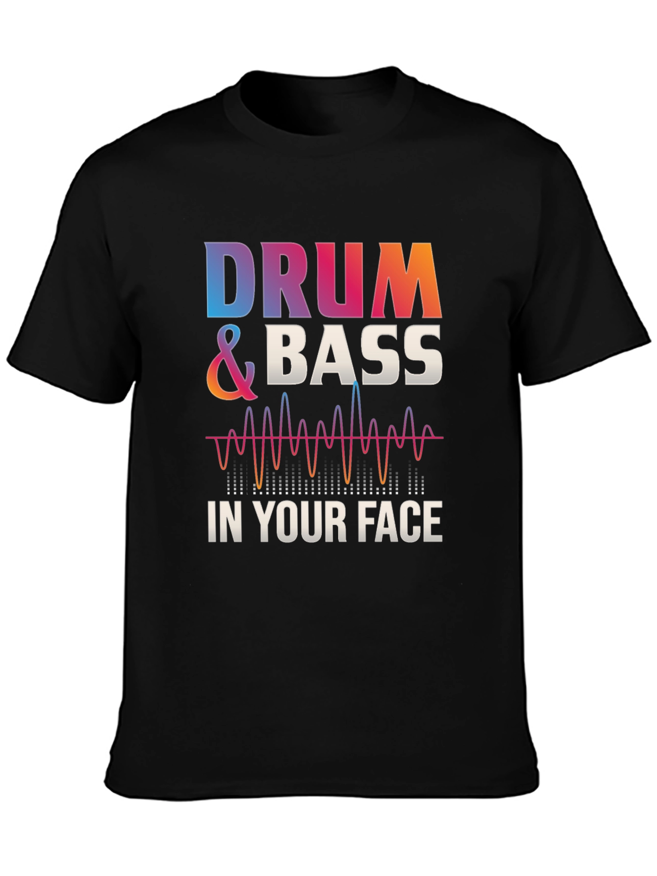Drum & Bass Graphic Tee - Music Lovers T-Shirt