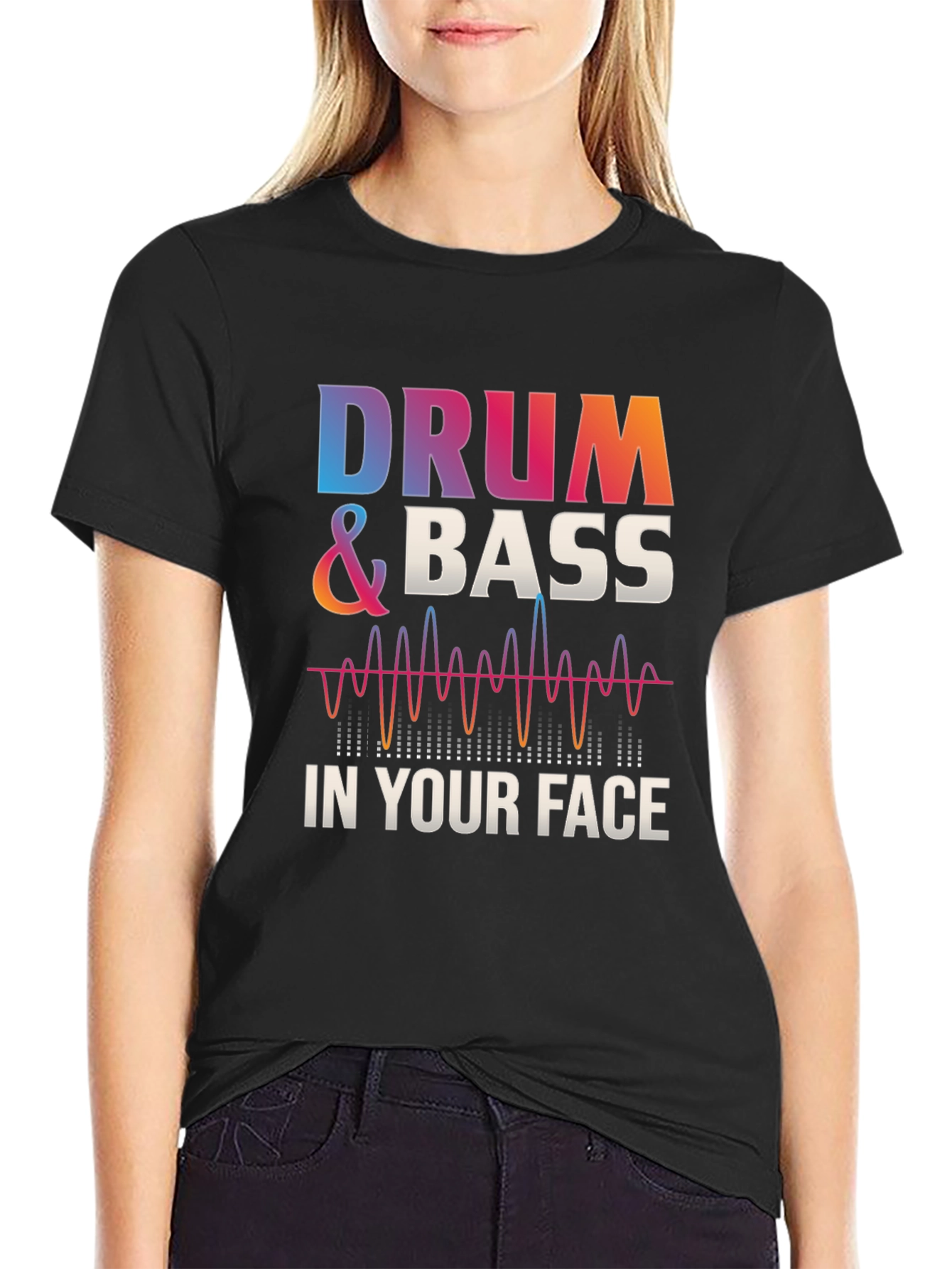 Drum & Bass Graphic Tee - Music Lovers T-Shirt