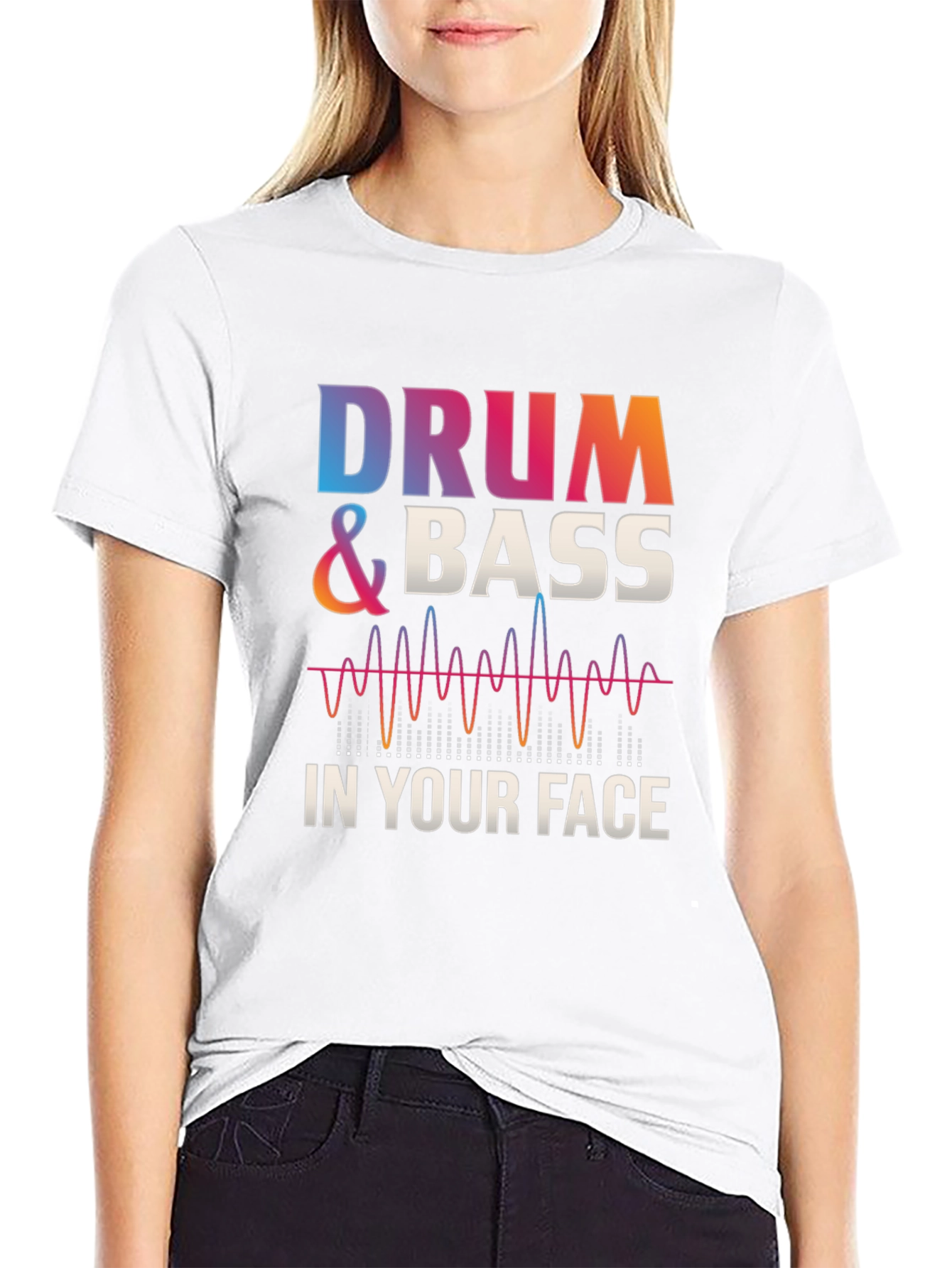 Drum & Bass Graphic Tee - Music Lovers T-Shirt