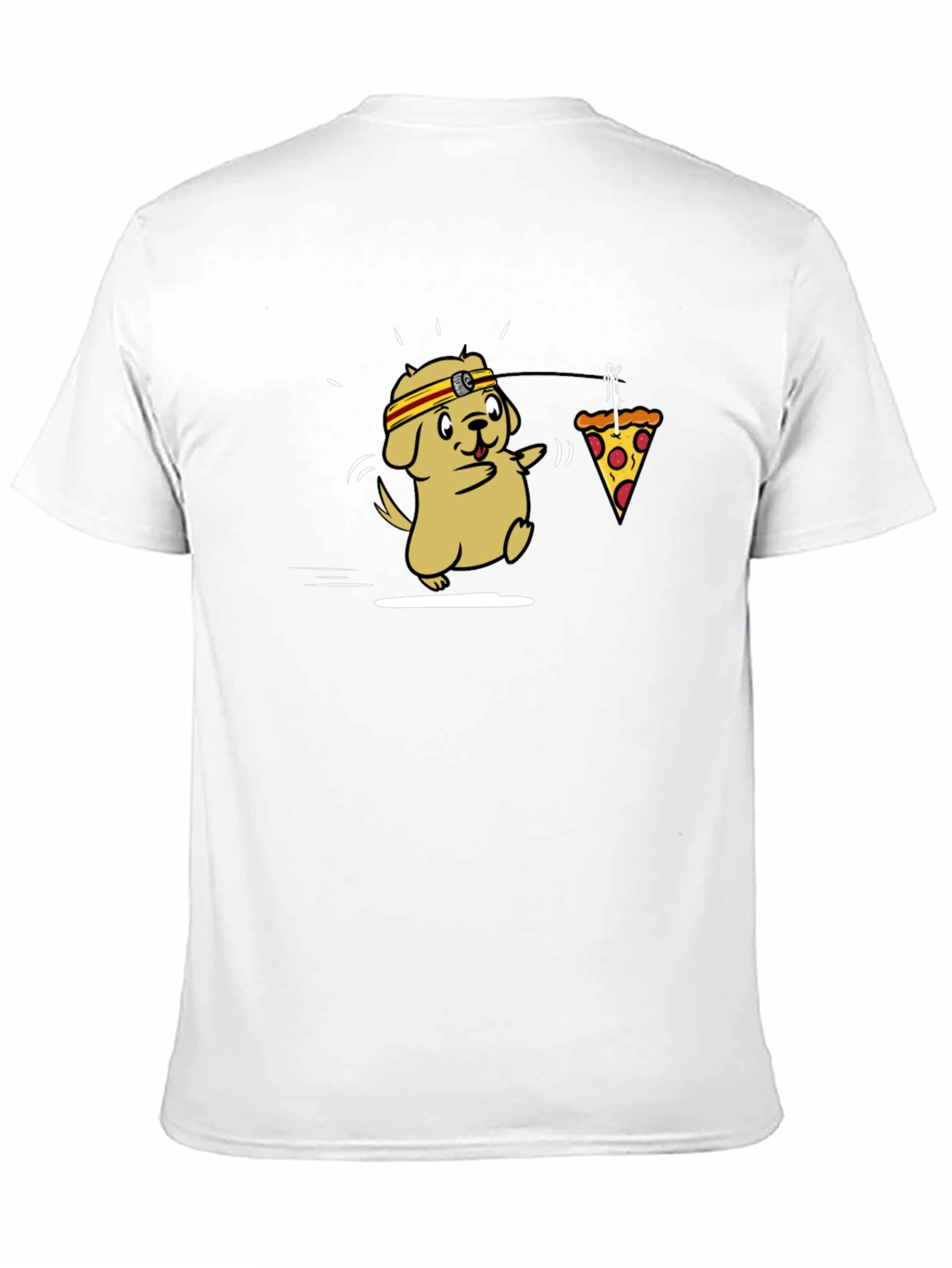 Dog Chasing Pizza T-Shirt