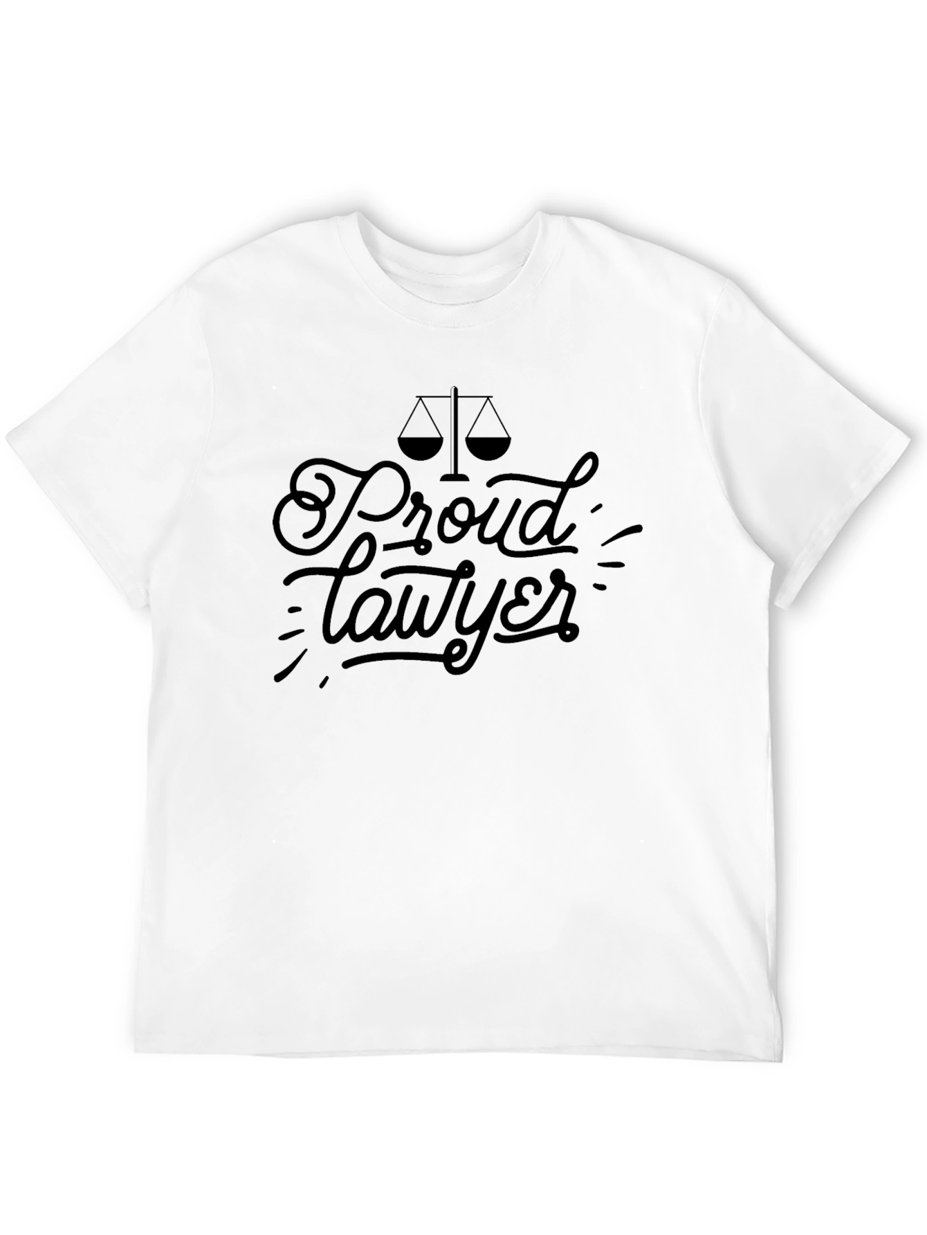 Proud Lawyer Graphic Tee - Black