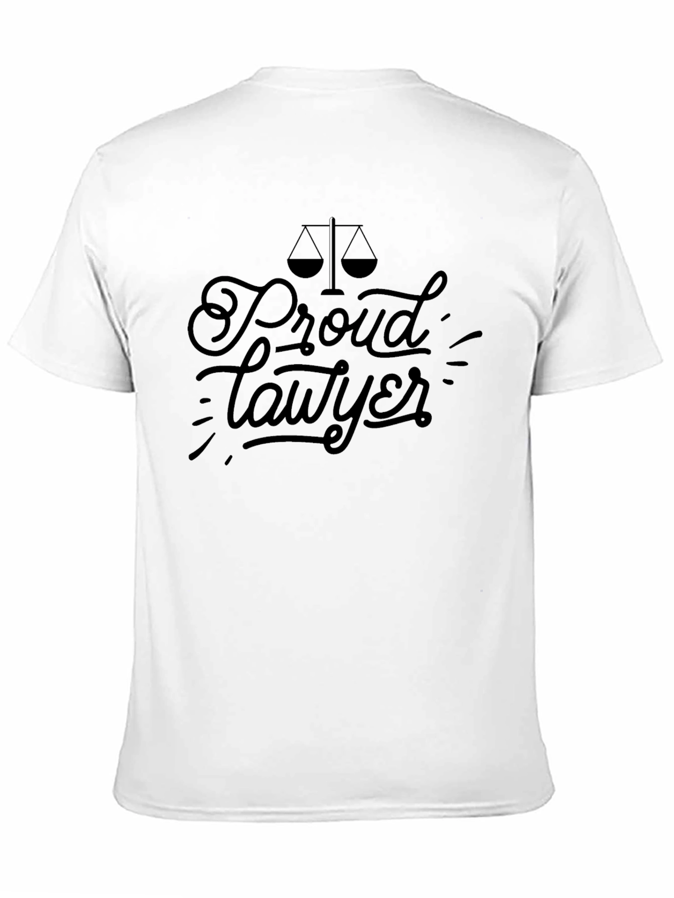 Proud Lawyer Graphic Tee - Black