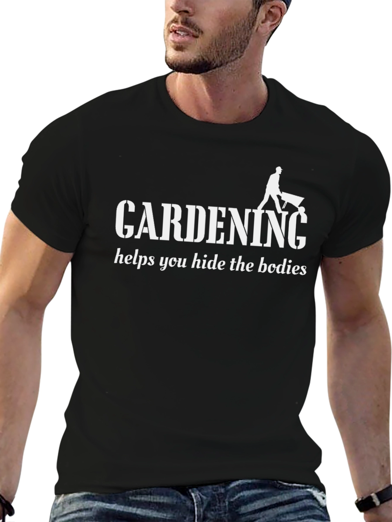 Gardening Hide Bodies T-Shirt - Funny Sarcastic Tee