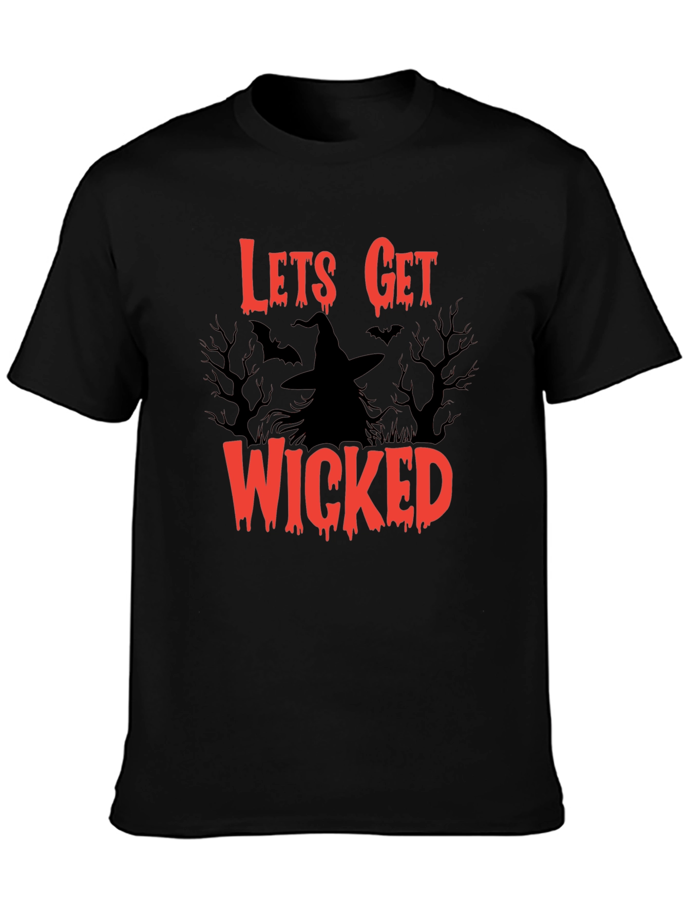 Lets Get Wicked T-Shirt - Halloween Witch Tee