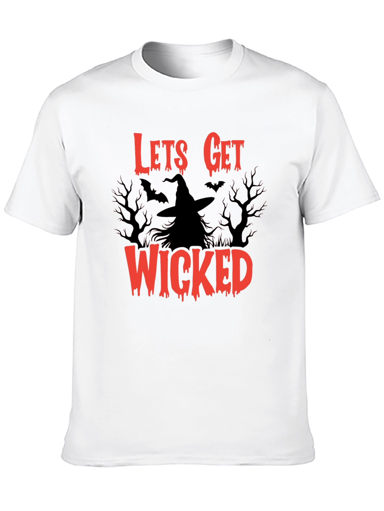 Lets Get Wicked T-Shirt - Halloween Witch Tee