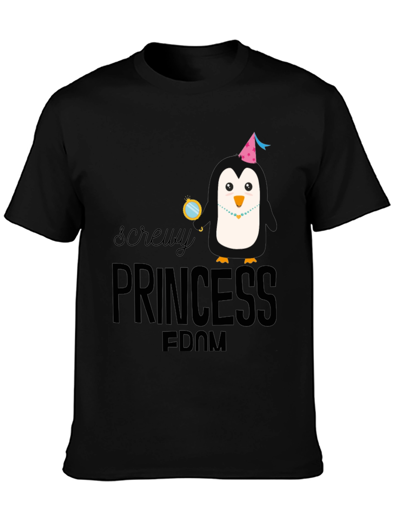 Screw Princessdom Penguin T-Shirt