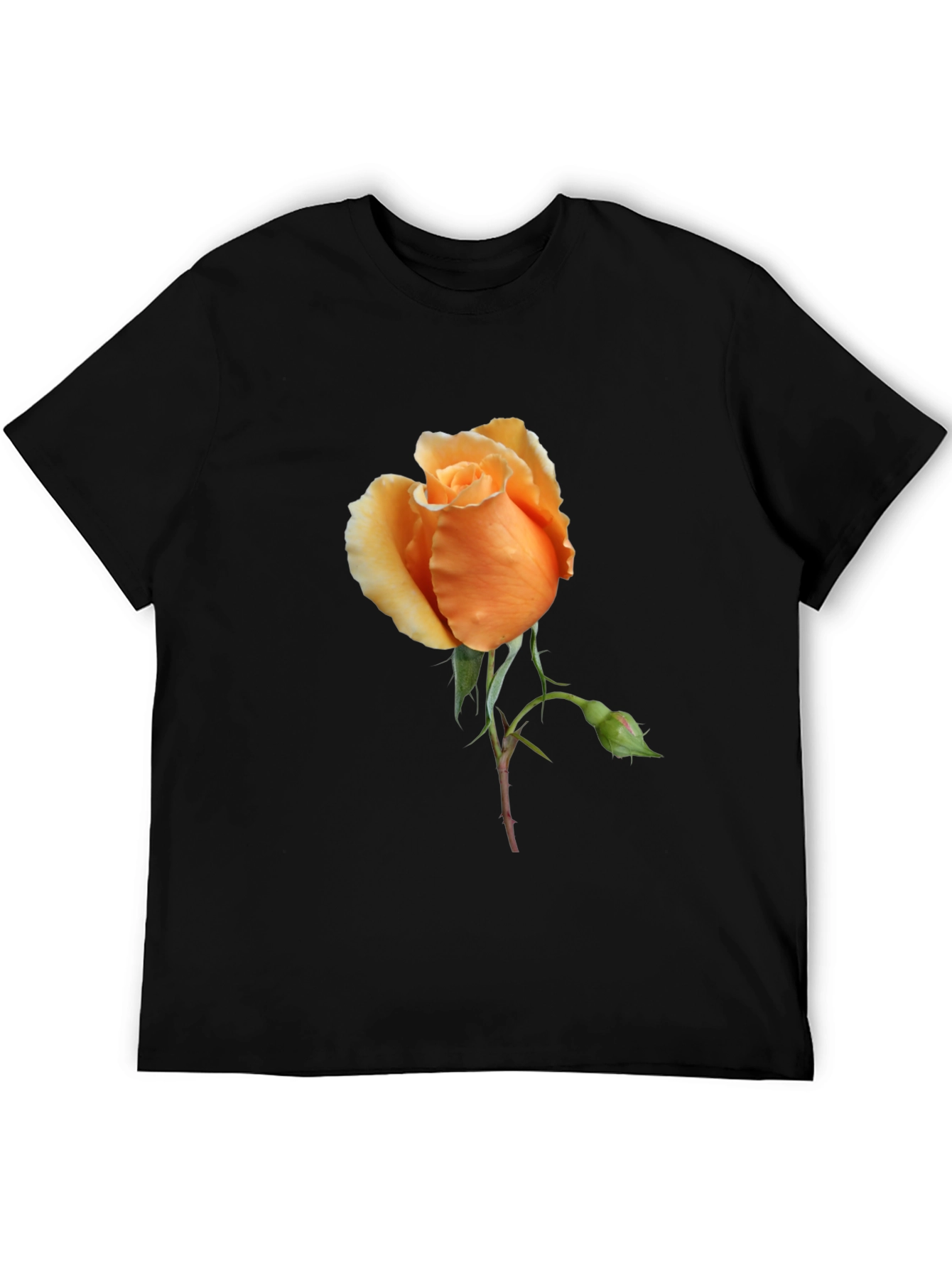 Rose Graphic Tee - Stylish Floral Design