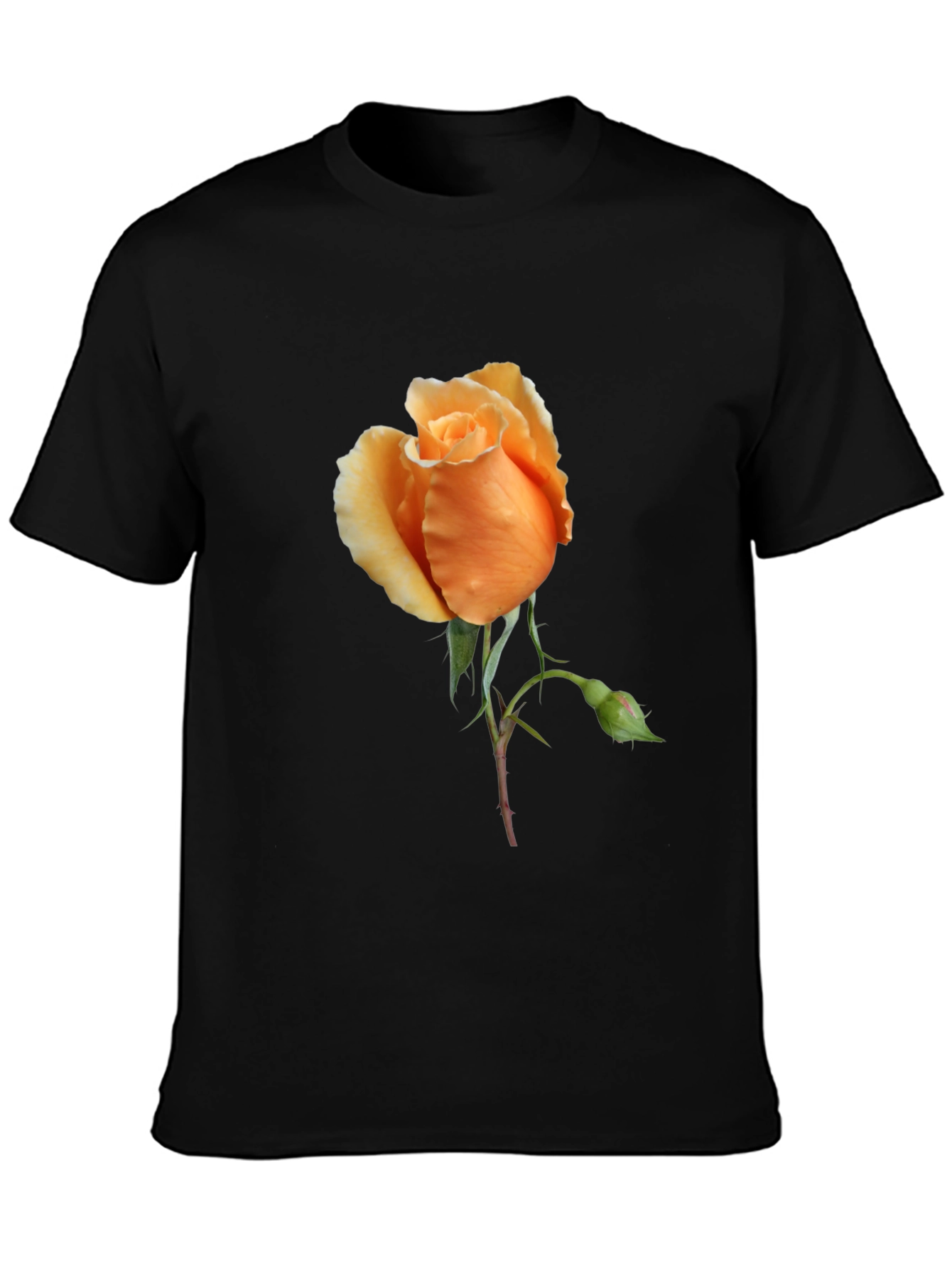 Rose Graphic Tee - Stylish Floral Design