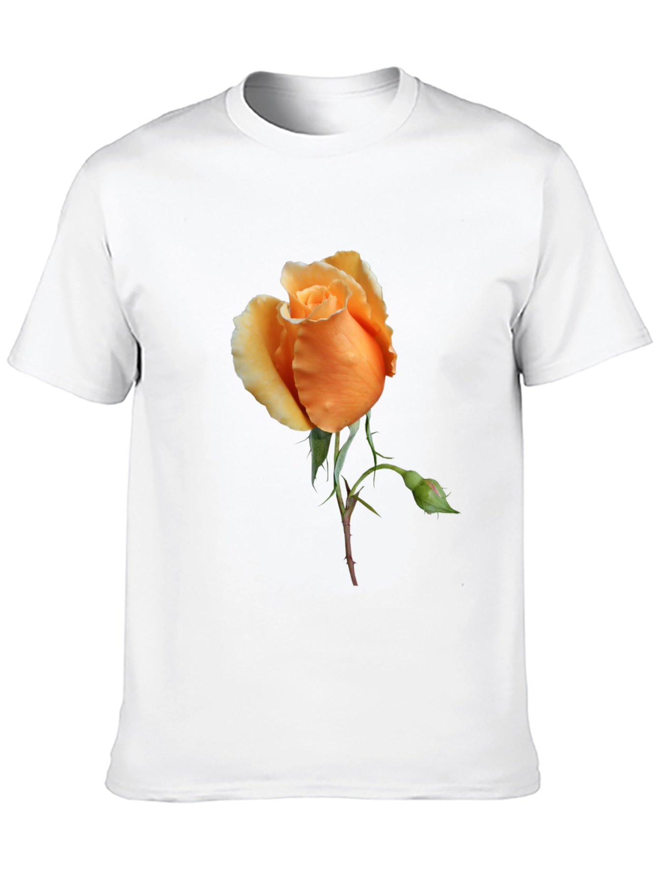Rose Graphic Tee - Stylish Floral Design
