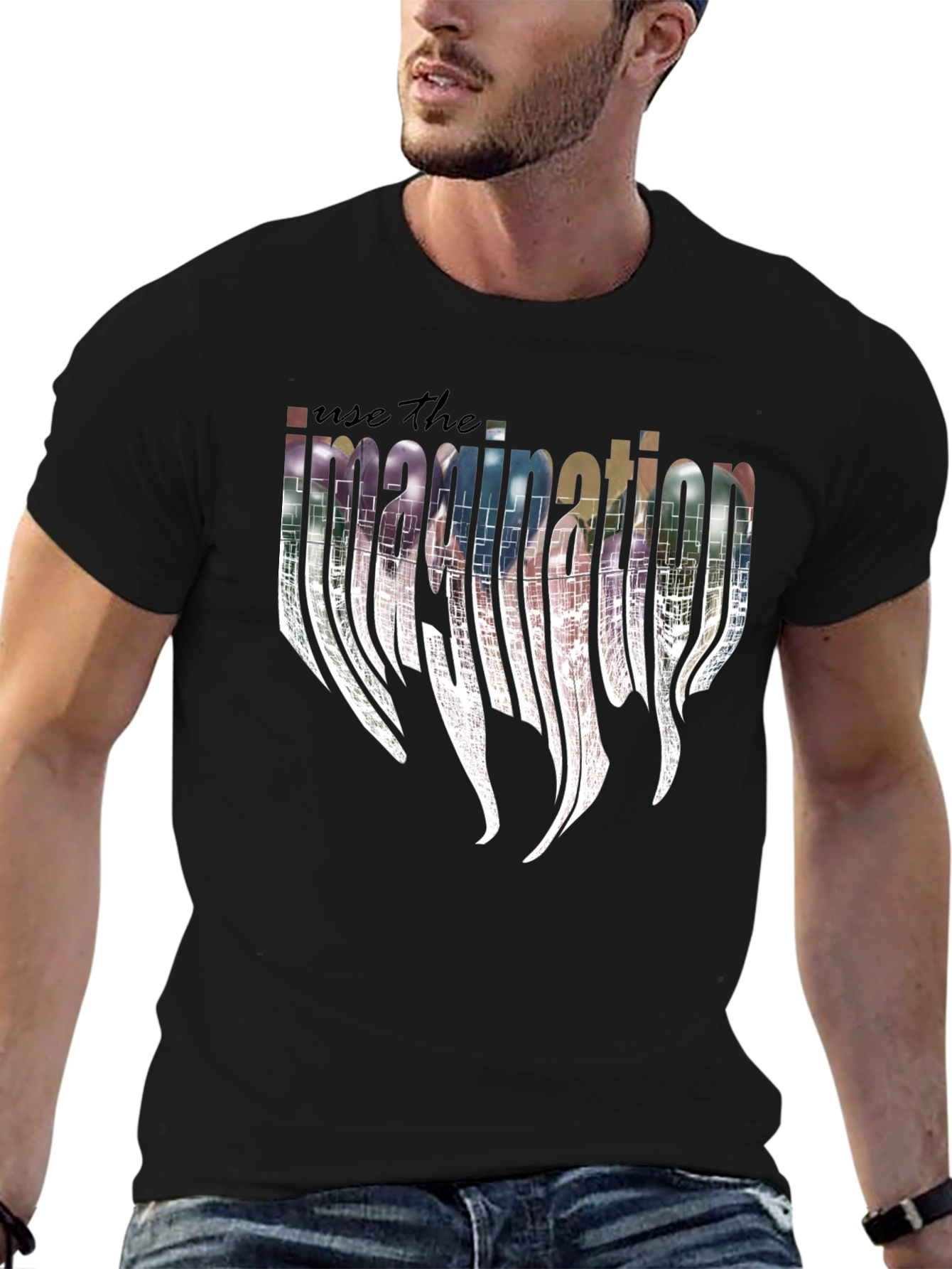 Imagination Graphic Black T-Shirt