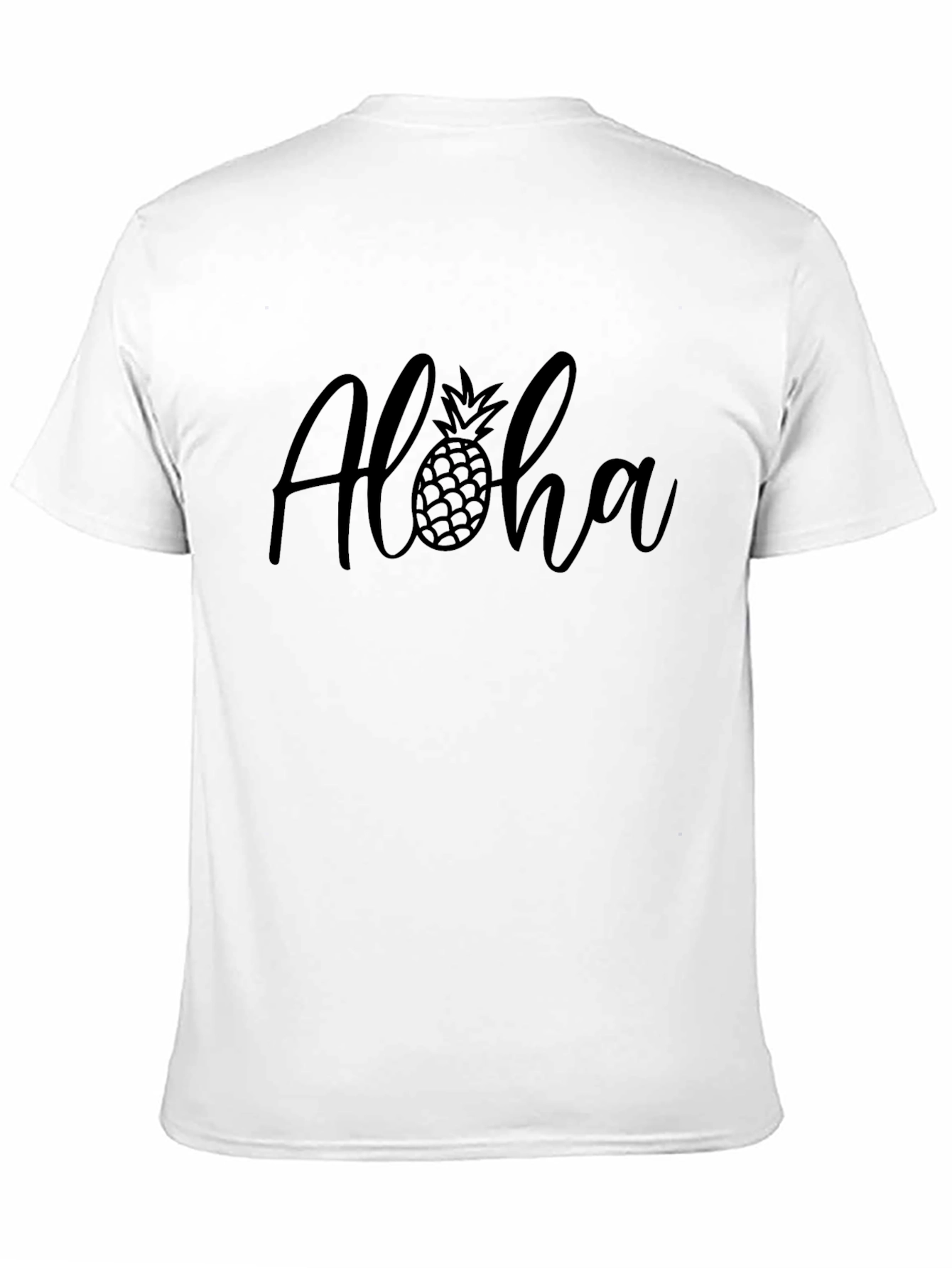 Aloha Pineapple Graphic T-Shirt - Black