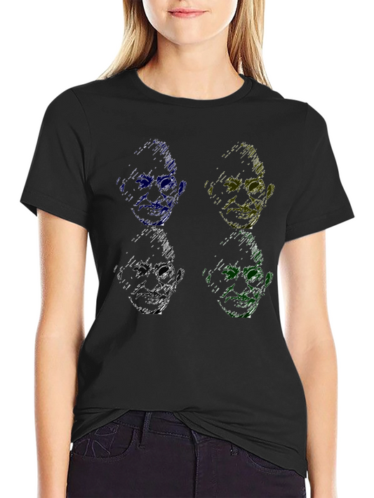 Pop Art Gandhi T-Shirt - Scribble Style Design