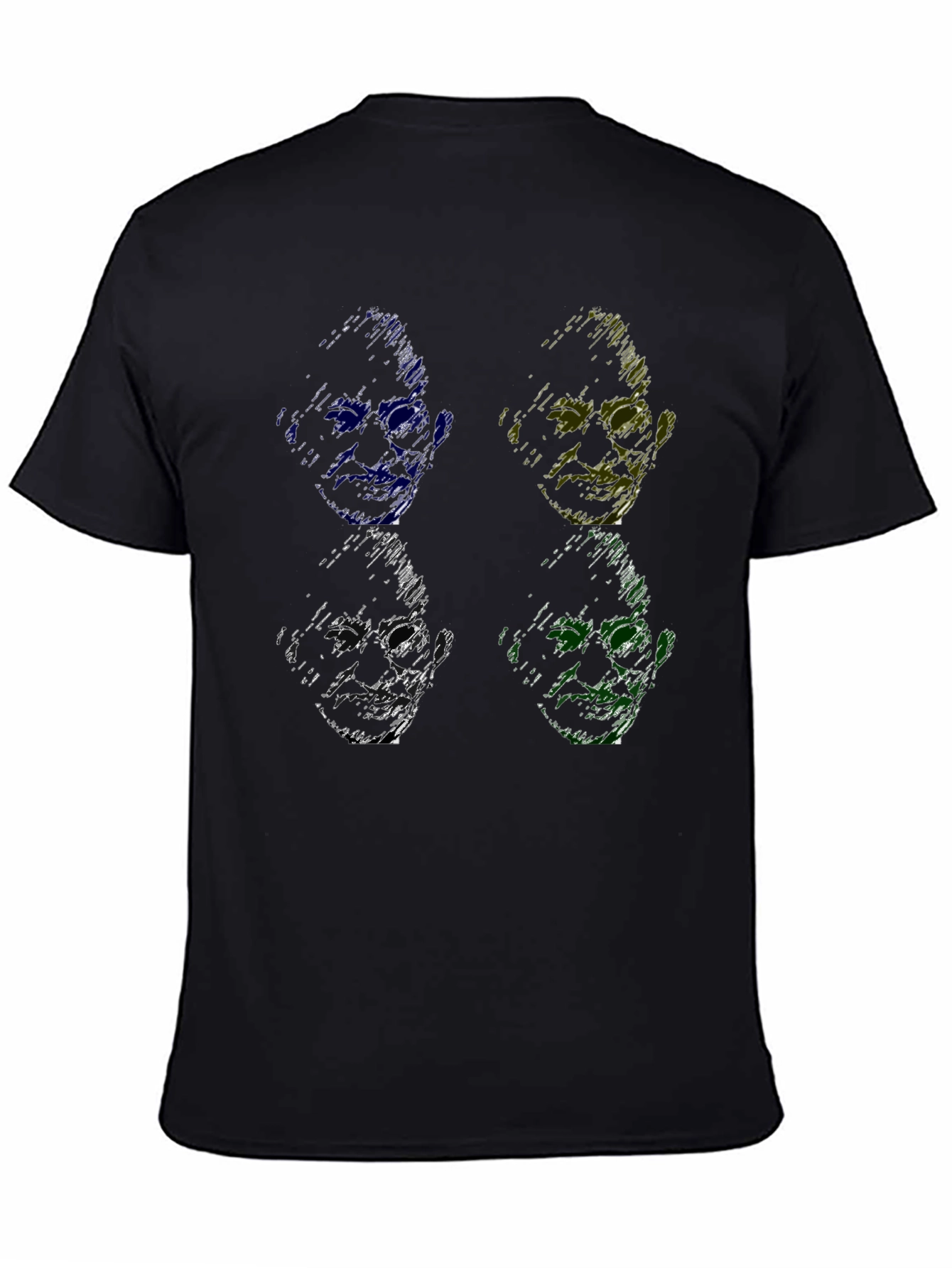 Pop Art Gandhi T-Shirt - Scribble Style Design