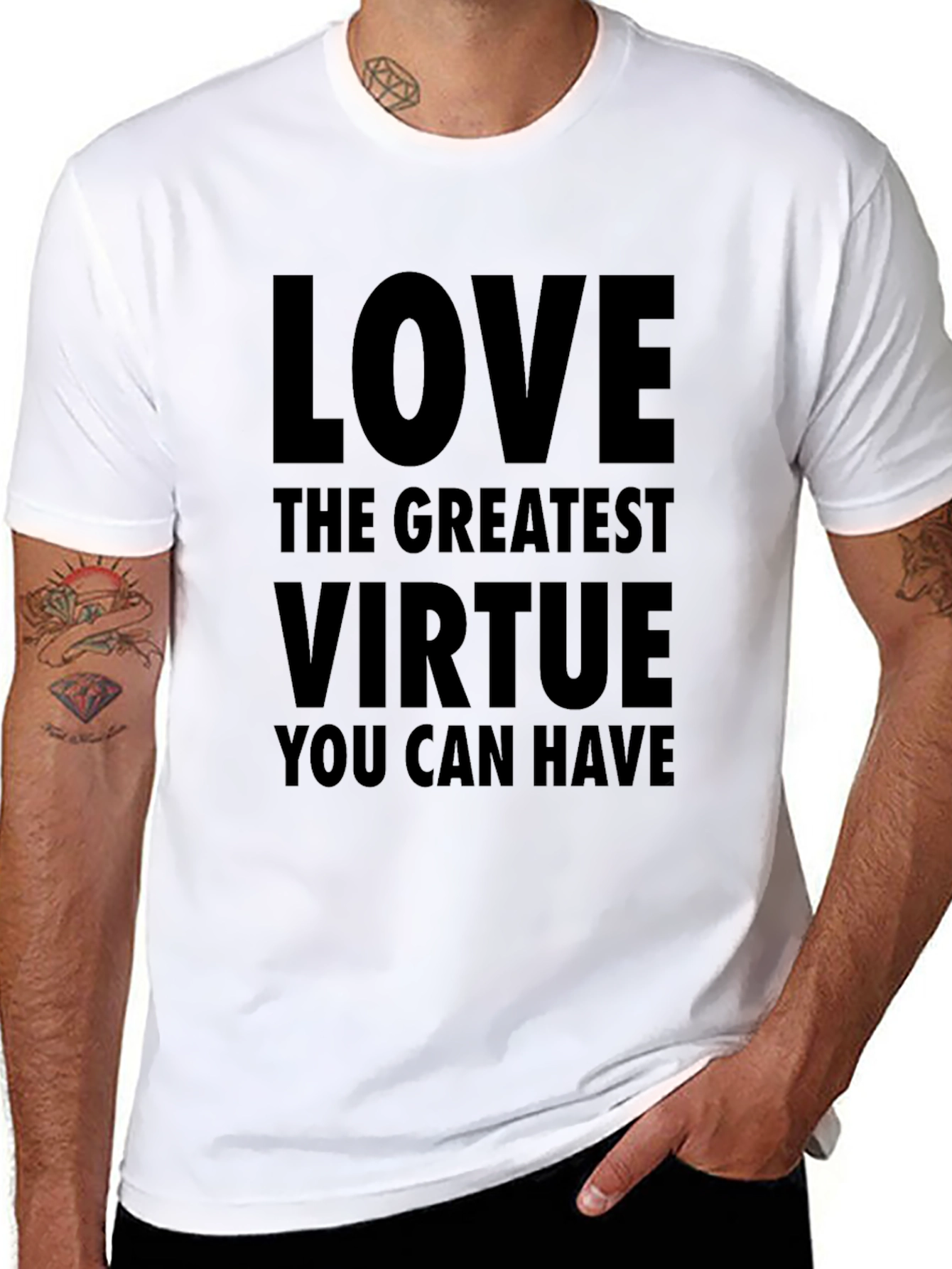 Love Virtue Mens Graphic Tee