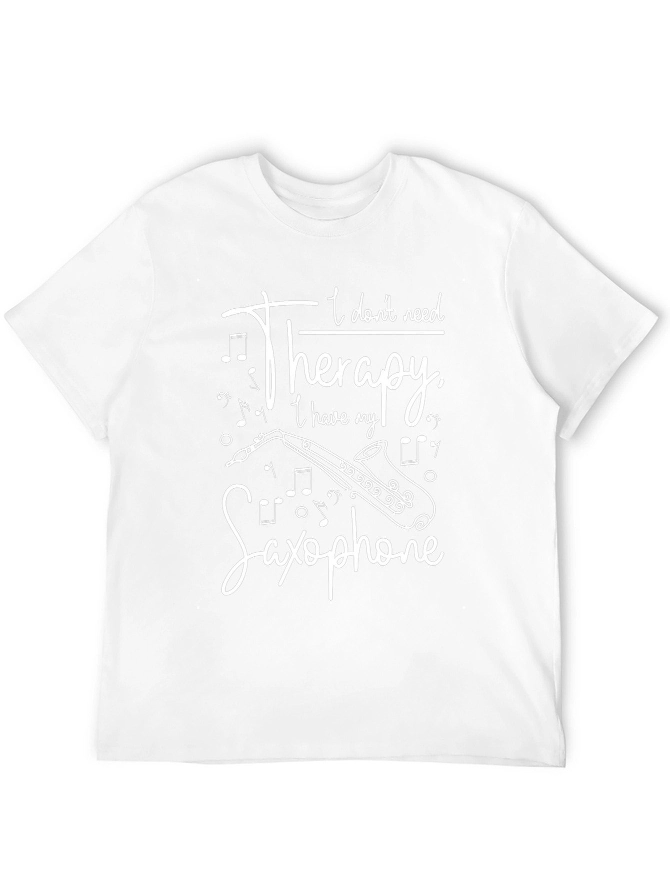 Saxophone Therapy Black T-Shirt