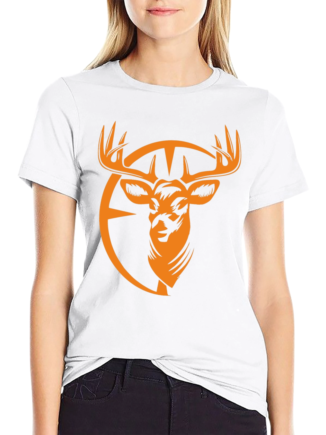 Black Deer Graphic T-Shirt