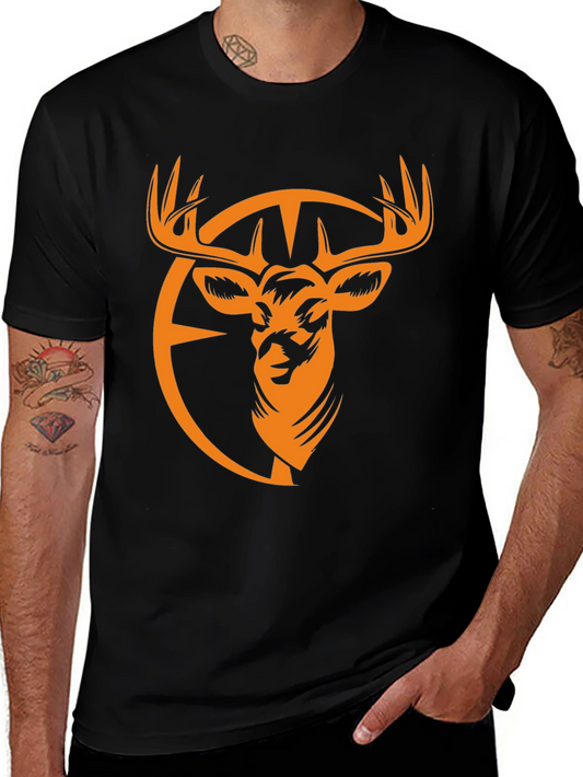 Black Deer Graphic T-Shirt