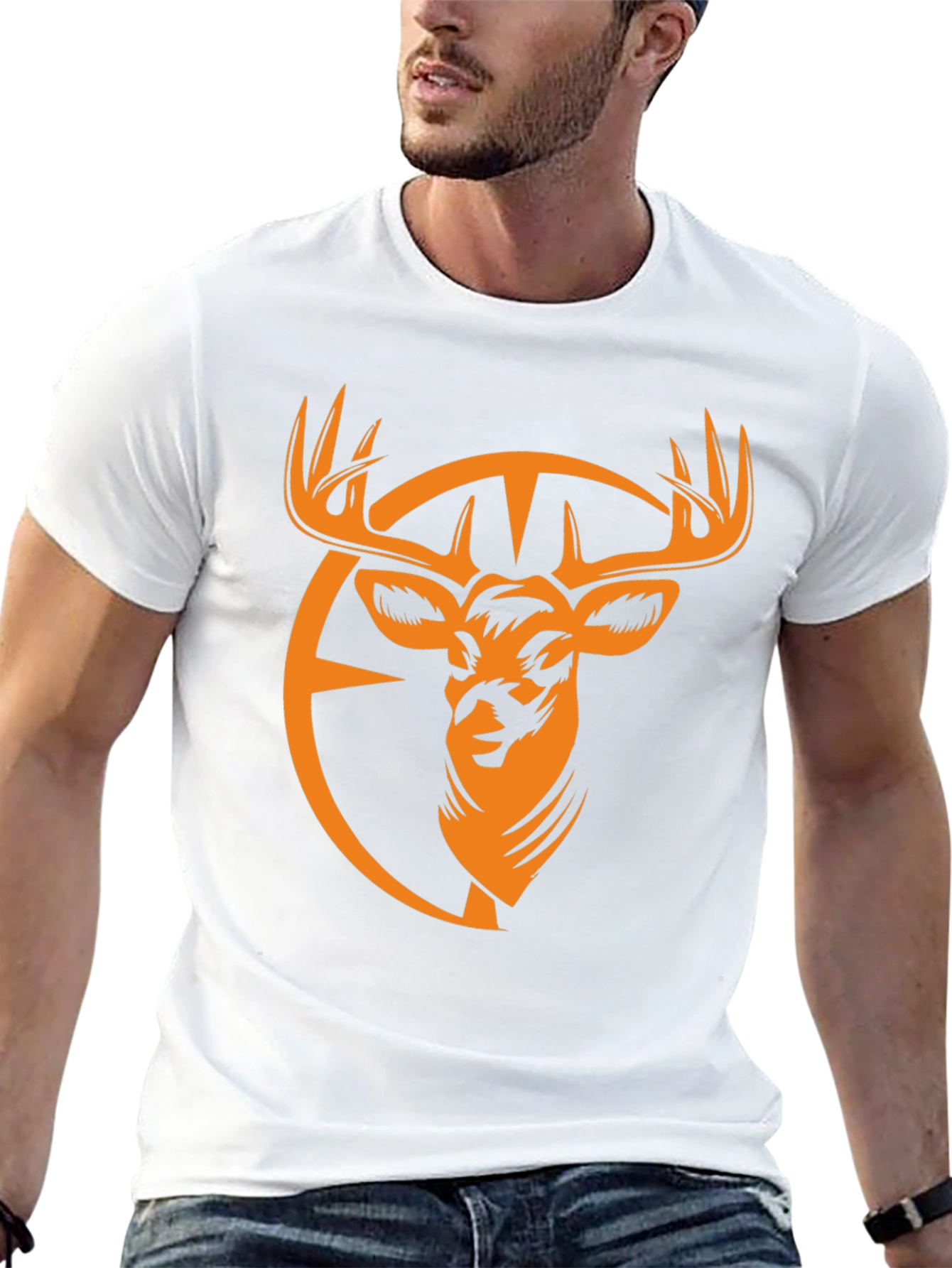 Black Deer Graphic T-Shirt