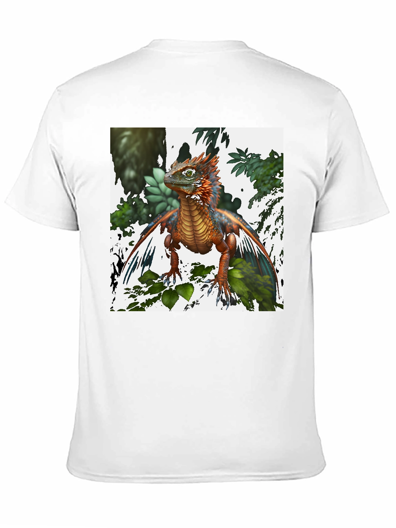 Fantasy Dragon Graphic Tee - Mens Black T-Shirt