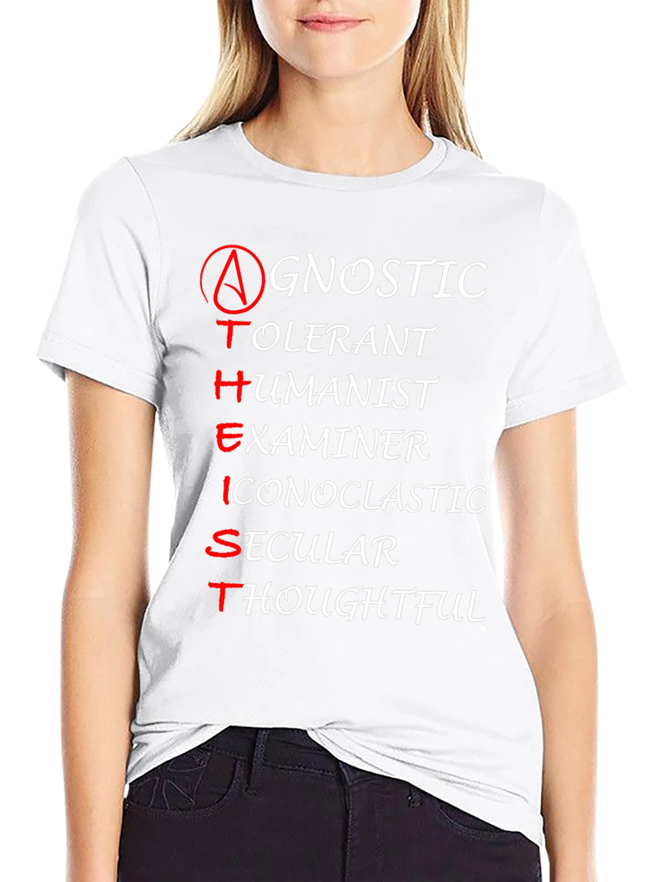 Atheist Agnostic Humanist T-Shirt - Examines Faith