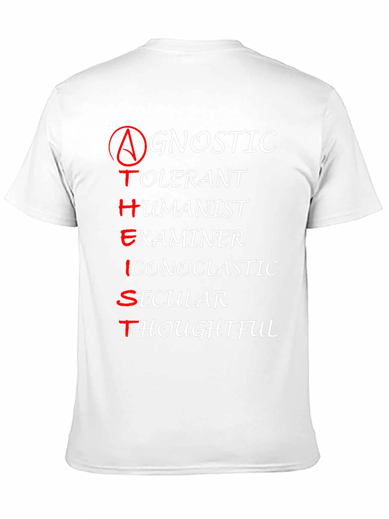 Atheist Agnostic Humanist T-Shirt - Examines Faith
