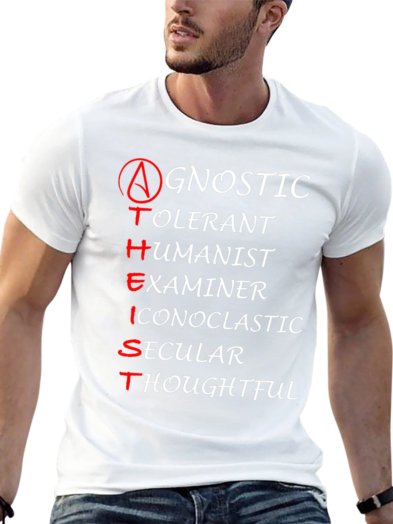 Atheist Agnostic Humanist T-Shirt - Examines Faith