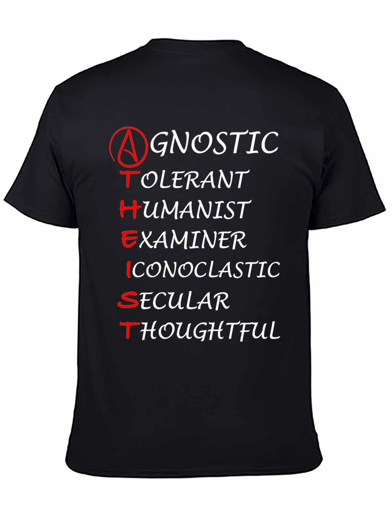 Atheist Agnostic Humanist T-Shirt - Examines Faith