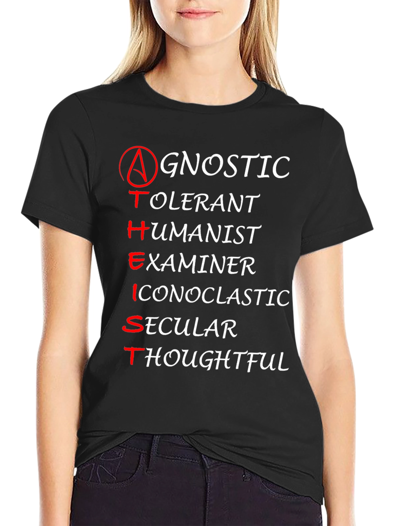 Atheist Agnostic Humanist T-Shirt - Examines Faith