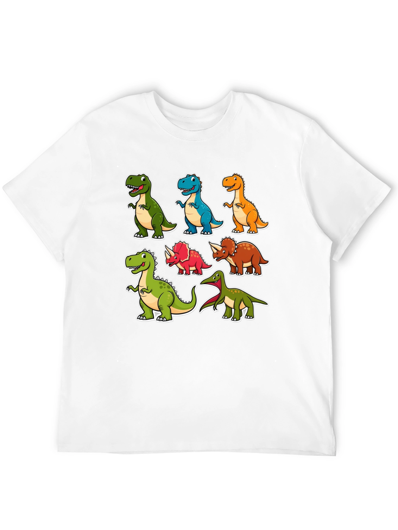 Cartoon Dinosaur T-Shirt Fun Graphic Tee