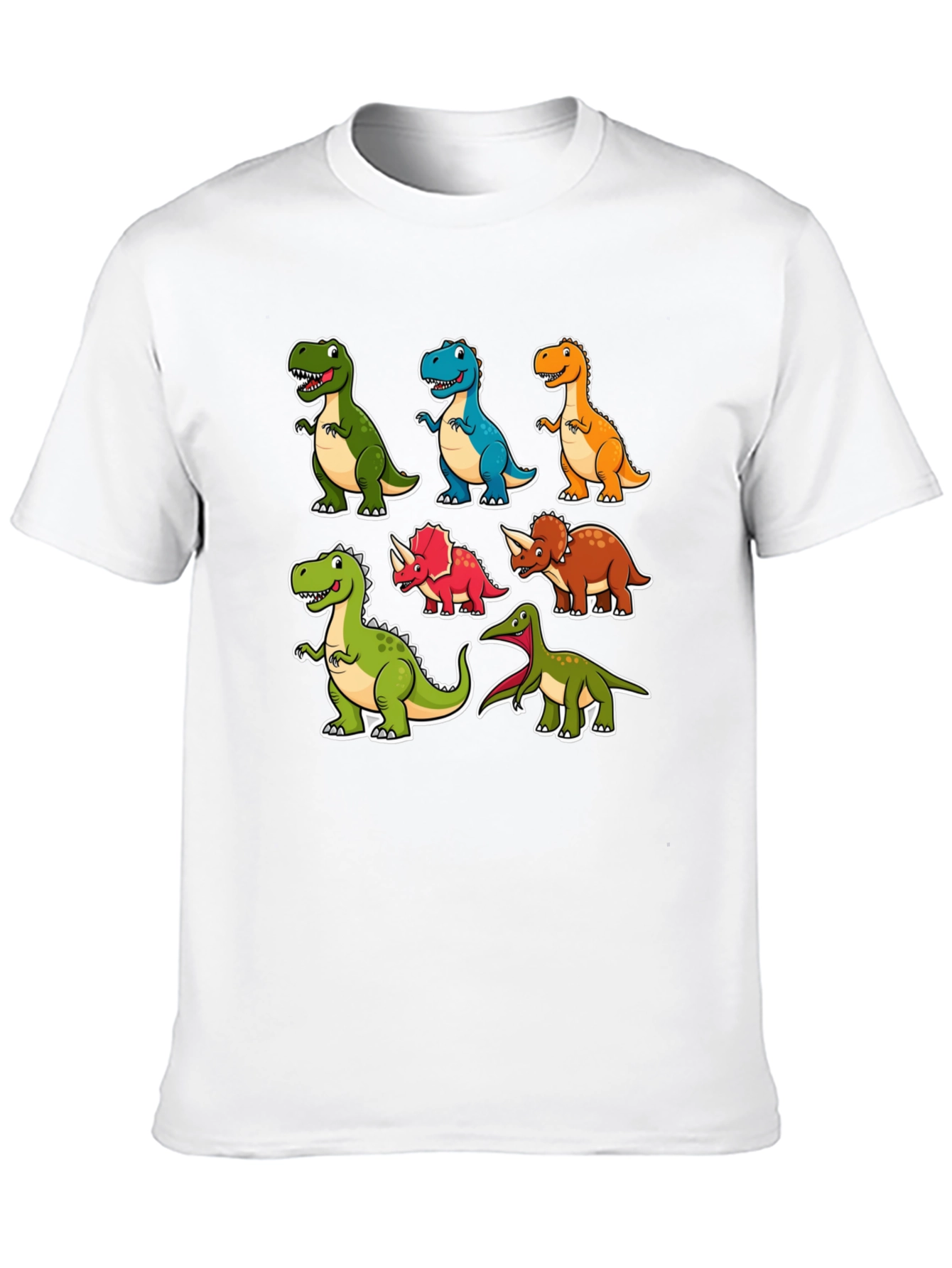 Cartoon Dinosaur T-Shirt Fun Graphic Tee
