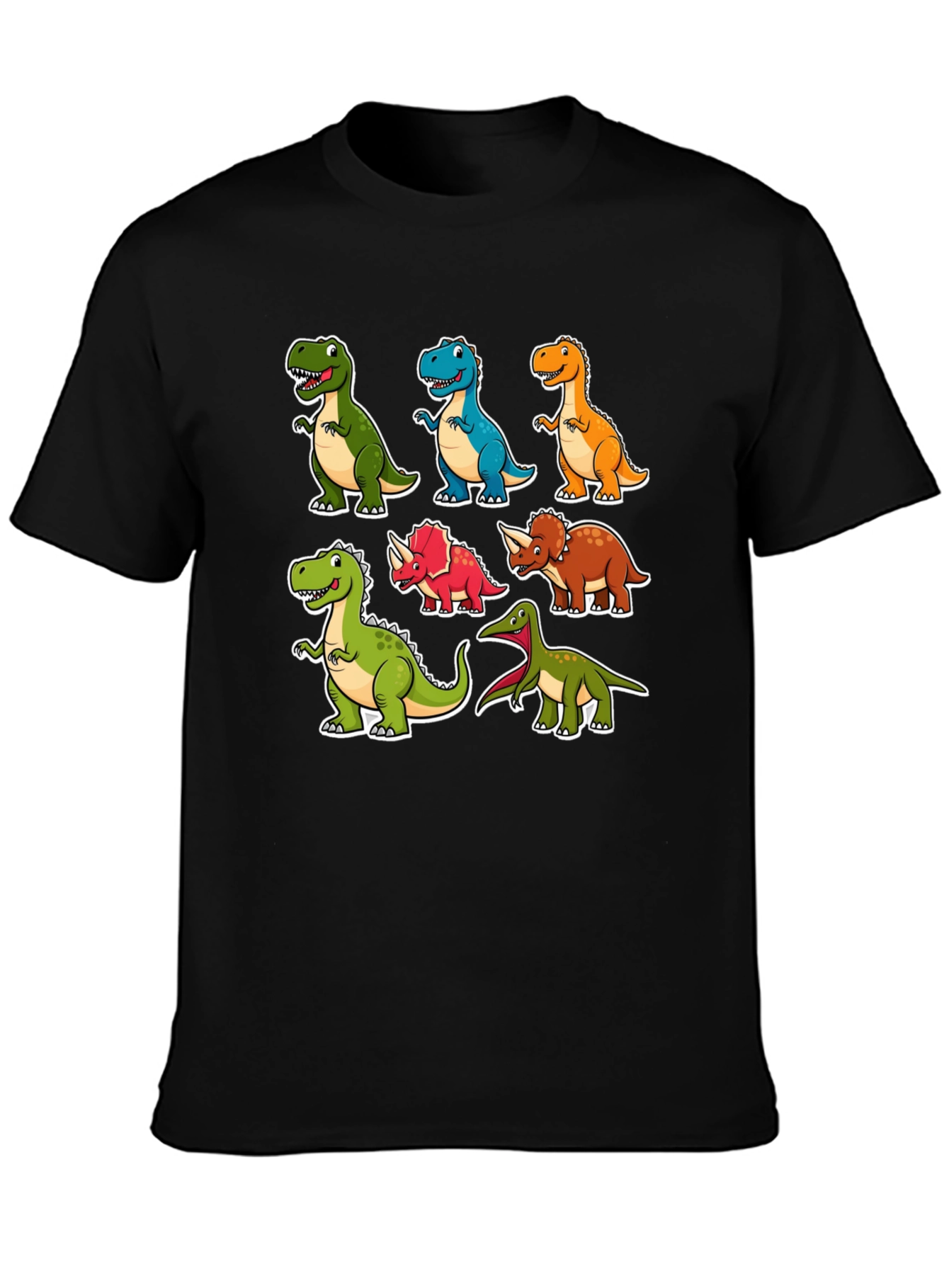 Cartoon Dinosaur T-Shirt Fun Graphic Tee