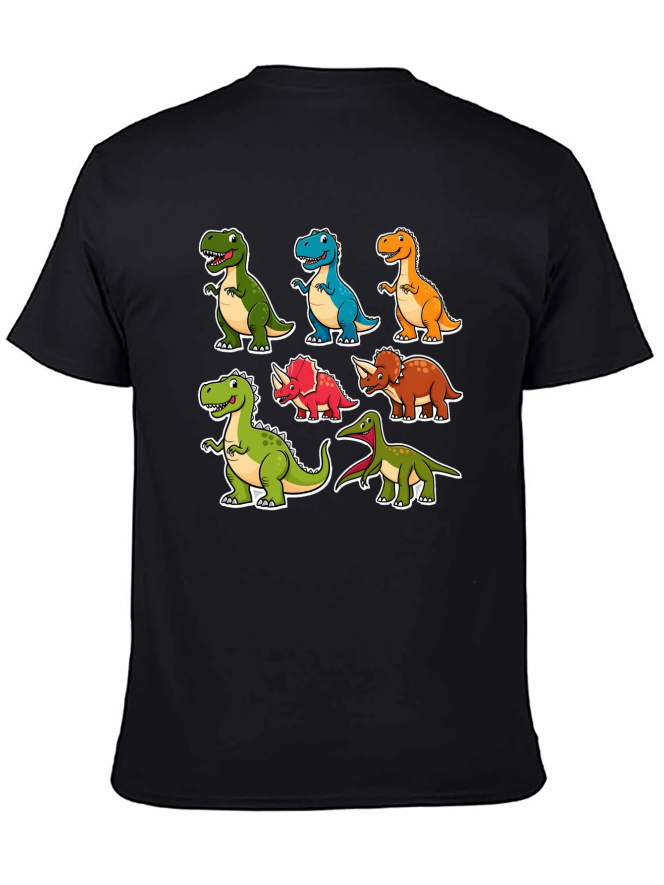 Cartoon Dinosaur T-Shirt Fun Graphic Tee